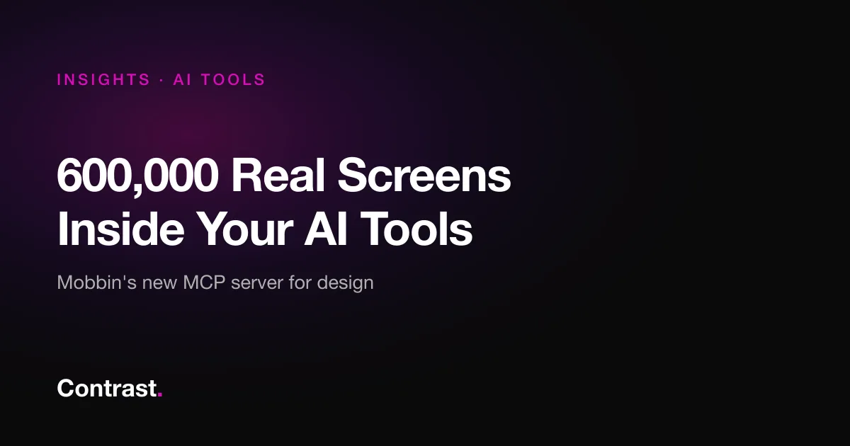 Mobbin MCP server for AI design tools